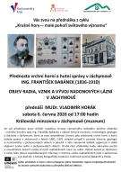 Přednosta vrchní horní a hutní správy v Jáchymově ING. FRANTIŠEK BABÁNEK (1836 - 1910)  1